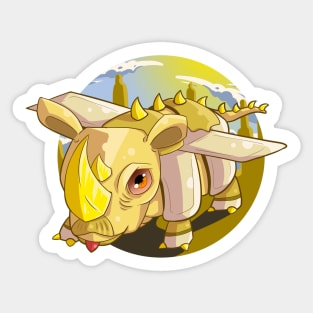 Cute Rhino Sticker